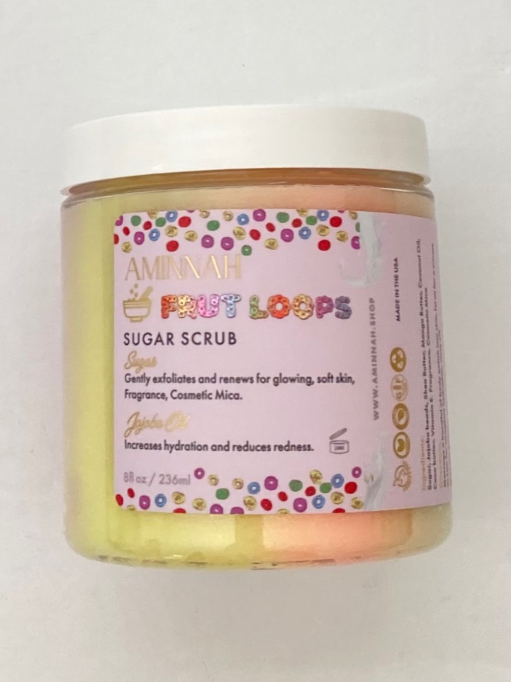 AMINNAH Frut Loops Sugar Scrub - Picture 3 of 3